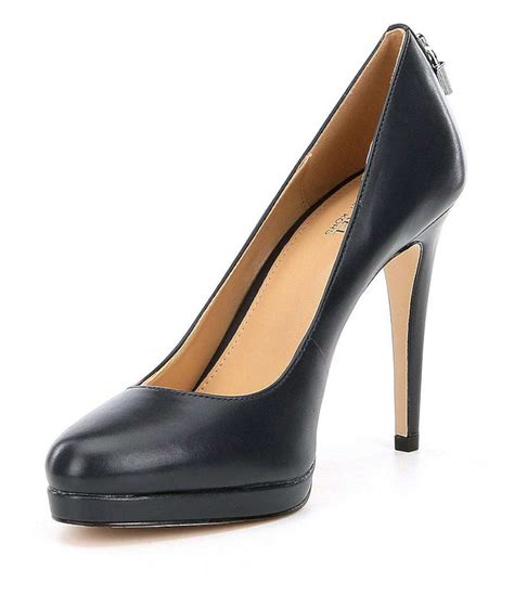 michael kors heels black|michael kors closed toe pumps.